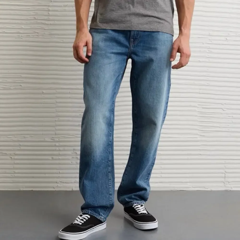 American Eagle Original Straight Extreme Flex Jeans Medium Wash 31x30 Stretch